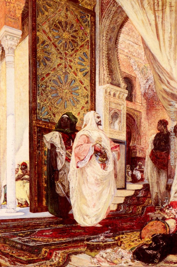 Entering The Harem painting - Georges Jules Victor Clairin Entering The Harem art painting